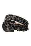 KUOKUO Qqiao Nouvelle ceinture de luxe à strass pour femmes hommes ceintures cloutées diamant occidental Cinto De Strass Cowg