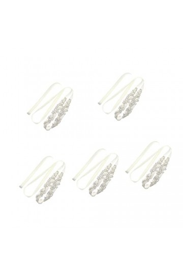 GALPADA 5 Pièces Ceinture De Mariage Pour La Robe Exquise Mariée Formelle Strass Diadème Mariées Ceinture Chaîne Bandeau Sash