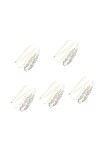 GALPADA 5 Pièces Ceinture De Mariage Pour La Robe Exquise Mariée Formelle Strass Diadème Mariées Ceinture Chaîne Bandeau Sash