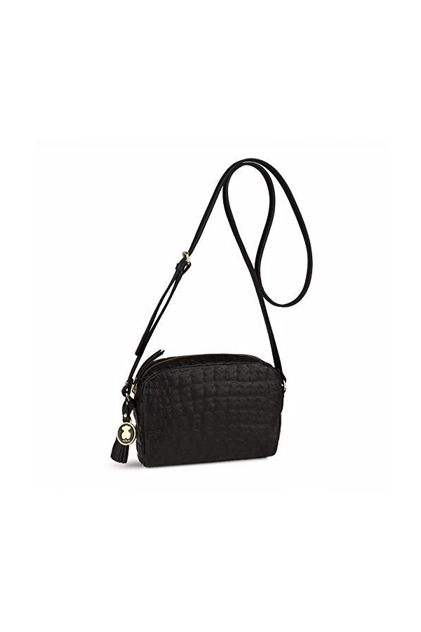 Tous Nika Sherton,Sac à bandoulière pour femme, Noir 495900115 , 19x14x5 cm W x H x L 
