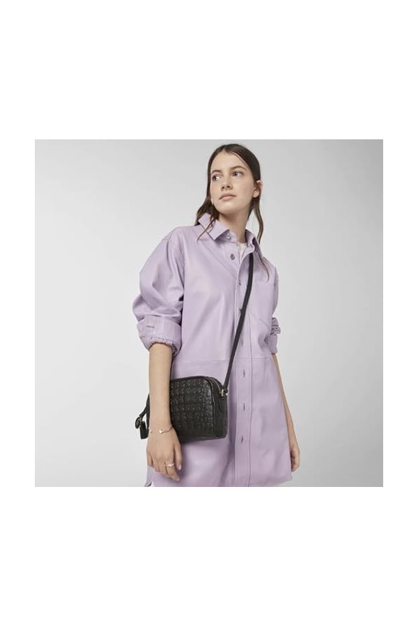 Tous Nika Sherton,Sac à bandoulière pour femme, Noir 495900115 , 19x14x5 cm W x H x L 