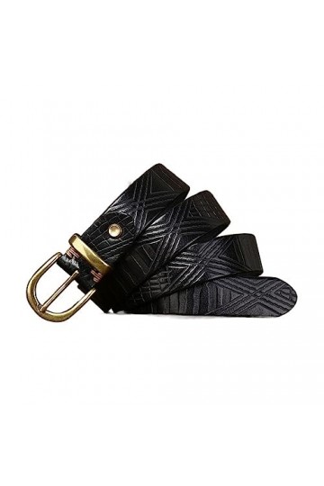 EKLART Ceinture en cuir véritable for femmes peau de vache mode qualité boucle en cuivre femmes ceinture for jean Size : 42i