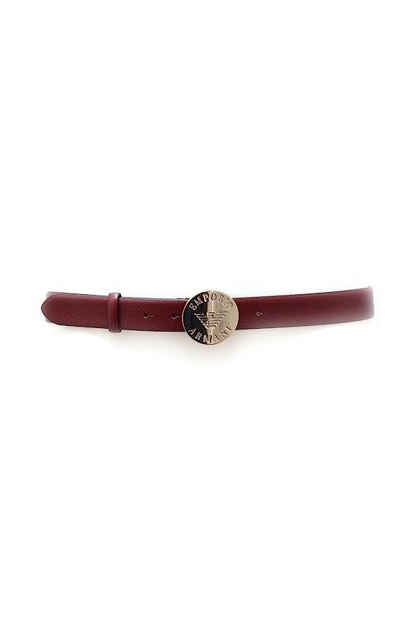 Emporio Armani 3925AF cintura donna burgundy leather belt woman-90 CM