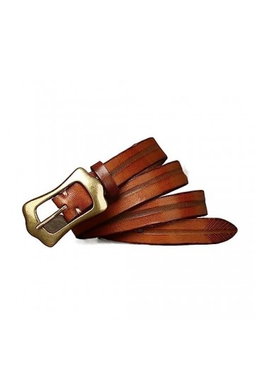 EKLART Femmes ceinture en cuir véritable sangle décontracté tout-match dames ceintures réglables for les femmes Size : 36in/