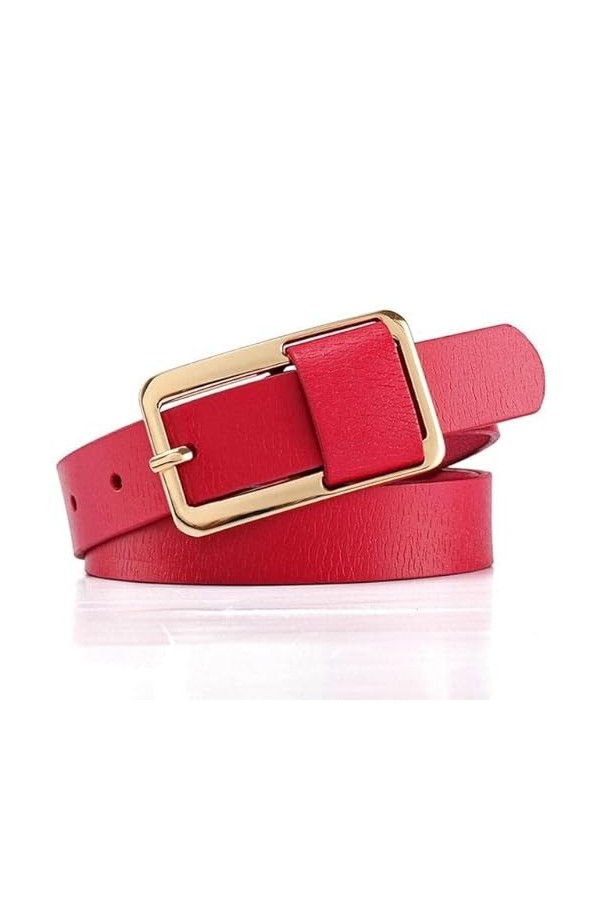 Personnalité à la mode Ceinture Verte Jupe Ceinture Étroite Simple Ceintures Décoratives Véritables pour Femmes Accessoires F