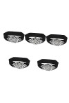 GALPADA 5 Pièces Strass Ruban Robe De Mariée Ceintures Avec Strass Cristal Cadeaux Douche Nuptiale Cadeau Ceinture Élastique 