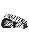 Ceinture à strass pour femme - Ceinture cloutée - Boucle en diamant - Sangle en cuir - Cristal