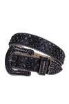 Ceinture avec strass pour femme - Ceinture cloutée - Style cowgirl - Style punk
