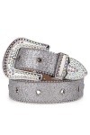 Wvapzxx Ceintures de luxe en diamant de ceinture de cowgirl cloutée de cristal occidental pour les femmes et les hommes, Ogra