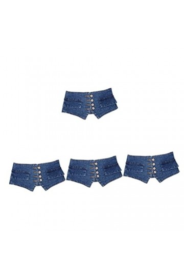 VALICLUD 4 Pièces Ceinture Fajas Para Mujeres Pantalon Chemise Boutons Robe Corset Ceintures Large Denim Ceinture Pour Robe L
