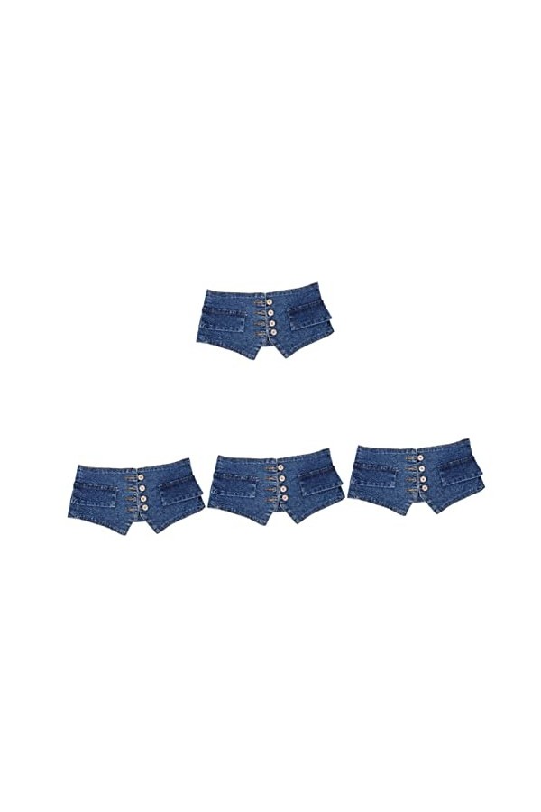 VALICLUD 4 Pièces Ceinture Fajas Para Mujeres Pantalon Chemise Boutons Robe Corset Ceintures Large Denim Ceinture Pour Robe L