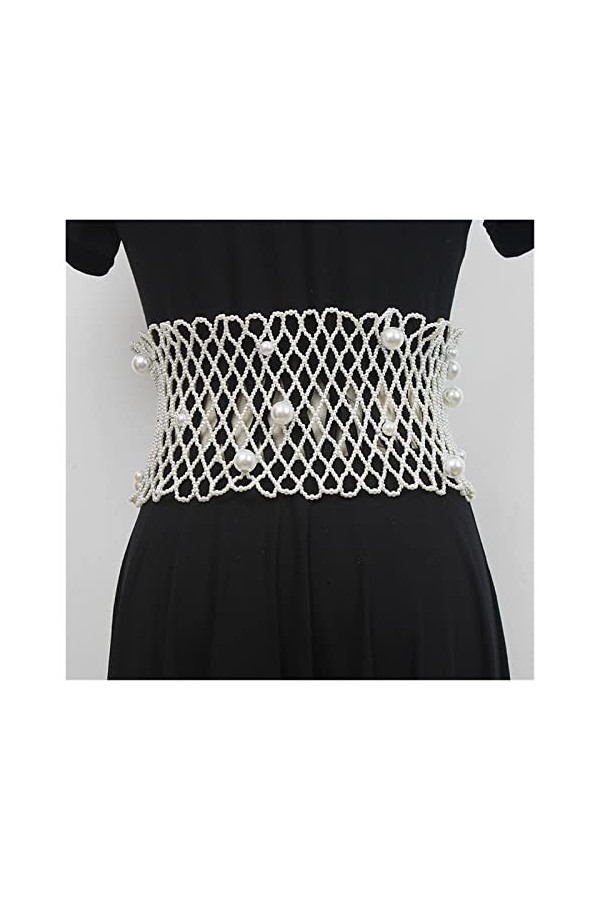 SSCAR Femmes Tricoté Femme Robe Corsets Ceinture Ceintures Décoration Large Ceinture