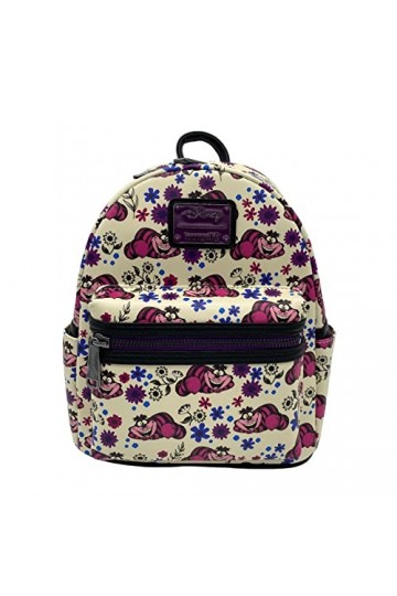 Loungefly Sac à bandoulière à double sangle Motif chat du Cheshire