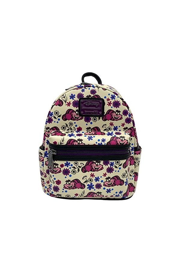 Loungefly Sac à bandoulière à double sangle Motif chat du Cheshire