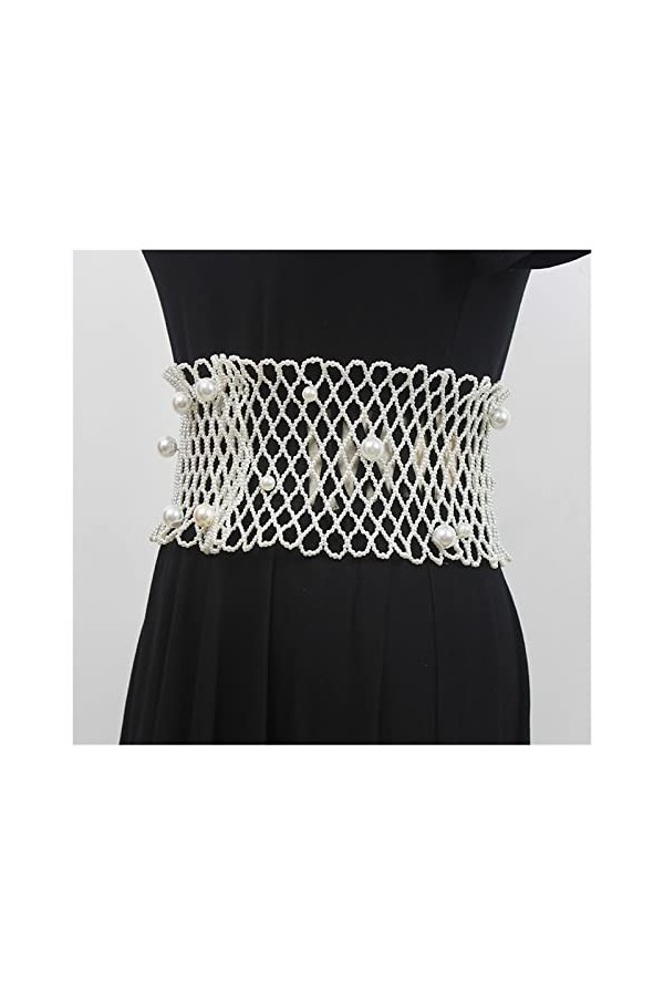 SSCAR Femmes Tricoté Femme Robe Corsets Ceinture Ceintures Décoration Large Ceinture