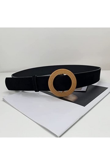 XNHAFW Ceinture large pour la main pour femme - Ceinture décorative à boucle ronde - Ceinture de fête couleur : E, taille : 