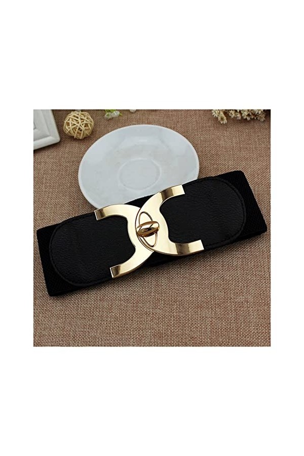 Accessoires de vêtements pour Femmes, Style Boucle Élastique Large Ceinture Large Cummerbund Sangle Ceinture Taille Femme Acc
