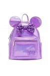 Loungefly Disney Minnie Mouse Sac à main à bandoulière double sangle pour femme, violet