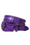 Mkjuuior Diamant Ceinture Femmes Western Cowboy Bling Ceinture avec Diamant Boucle Ardillon Hommes Ceinture pour Jeans