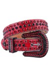 Ceinture de cowboy de luxe avec strass pour femme et homme, All Blue, 38-40W