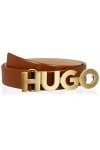HUGO Zula Belt 3,5cm-zl Ceinture, Medium Brown216, 55 Femme