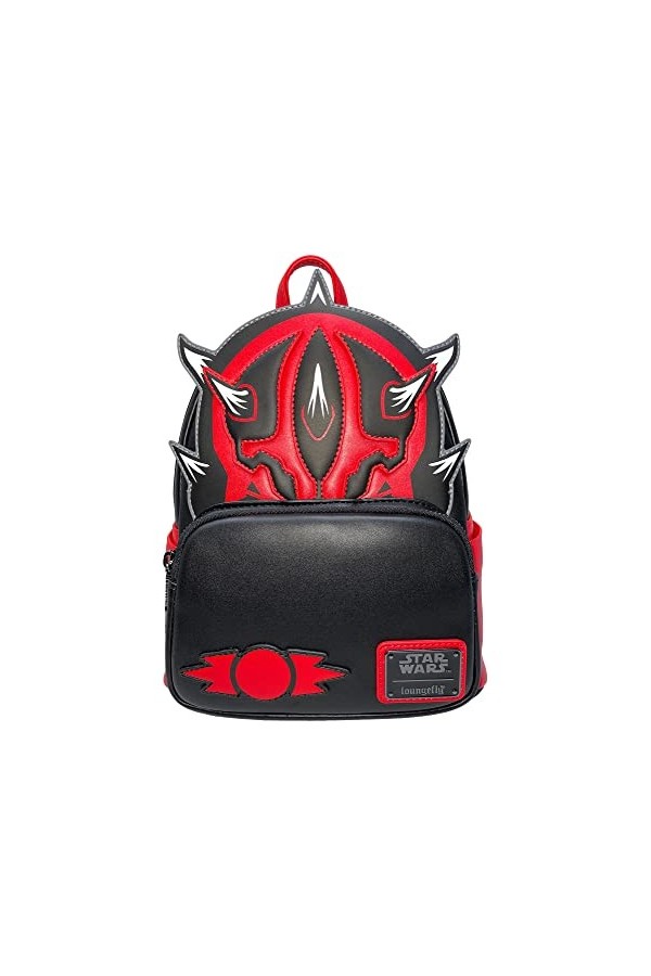 Loungefly Star Wars Darth Maul Sith Sac à bandoulière double sangle pour femme, noir, Medium