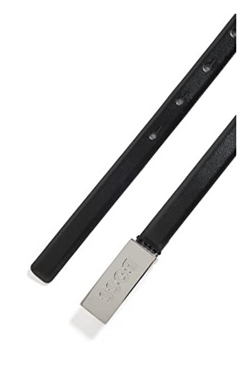 BOSS Amber Belt 1,5cm Ceinture, noir2, 85 cm Femme