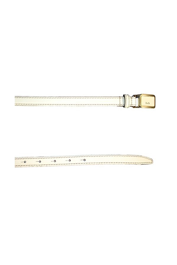 D&G - Ceinture - Femme Blanc crème 95 cm