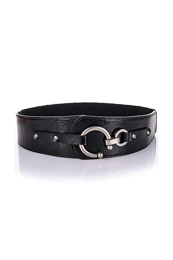 XY-man’s belt Confortable Mode Taille élastiquée Large Vintage pour Femmes avec Ceinture à Boucle entrelacée Ajustable Coule