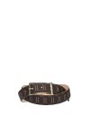 Alviero Martini Prima Classe Ceinture monogram pour femme, marron, 95 EU