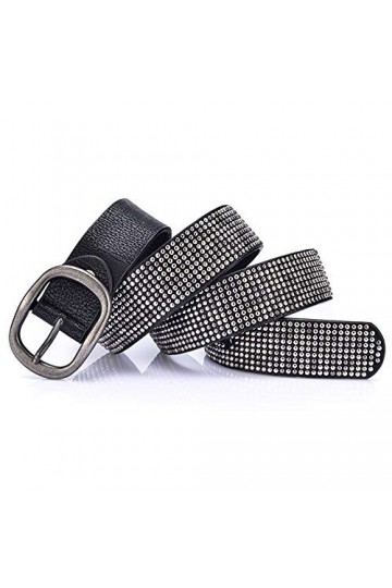 XY-man’s belt Confortable Rivet Cool Femmes PU Ceinture Taille Ceinture Taille Ajustable pour Jeans Pantalons Robes Plus Tail