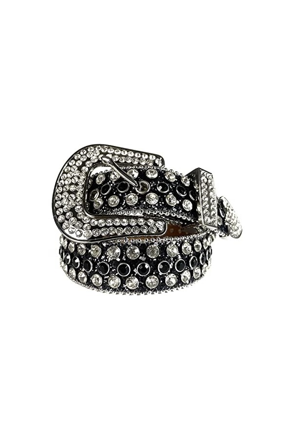 Qqiao Store Strass Western Ceinture Cowgirl Cowbirl Bling Bling Bling Belonde Courroie Sangle de Prestige Courroies mâles CIN