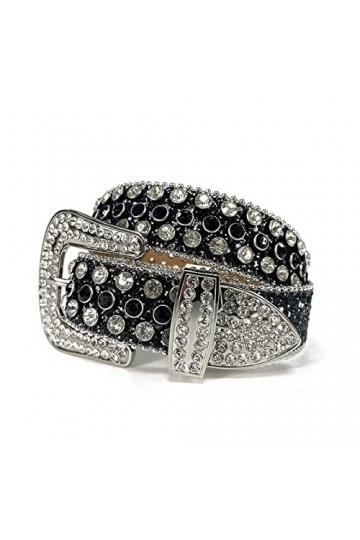 Qqiao Store Strass Western Ceinture Cowgirl Cowbirl Bling Bling Bling Belonde Courroie Sangle de Prestige Courroies mâles CIN