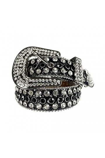 Qqiao Store Strass Western Ceinture Cowgirl Cowbirl Bling Bling Bling Belonde Courroie Sangle de Prestige Courroies mâles CIN