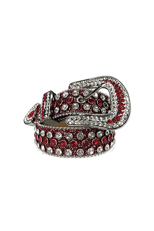 Qqiao Store Strass Western Ceinture Cowgirl Cowbirl Bling Bling Bling Belonde Courroie Sangle de Prestige Courroies mâles CIN