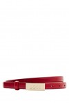 BOSS Femmes Amber Belt 1,5cm Ceinture en cuir italien avec plaquette logo