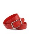 Anthoni Crown Ceinture pour Femme, Rouge, 100 Mixte