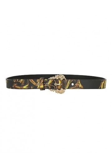 Versace Ceinture Jeans Couture H25 imprimée 72VA6F01 ZS266 G89 black baroque 95 , multicolore, 95 cm