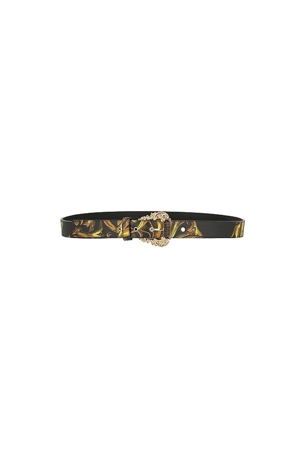 Versace Ceinture Jeans Couture H25 imprimée 72VA6F01 ZS266 G89 black baroque 95 , multicolore, 95 cm