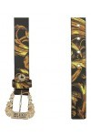 Versace Ceinture Jeans Couture H25 imprimée 72VA6F01 ZS266 G89 black baroque 95 , multicolore, 95 cm