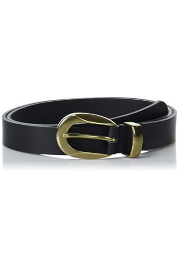 Lucky Brand Ceinture en Cuir avec Boucle, Noir, XL Femme