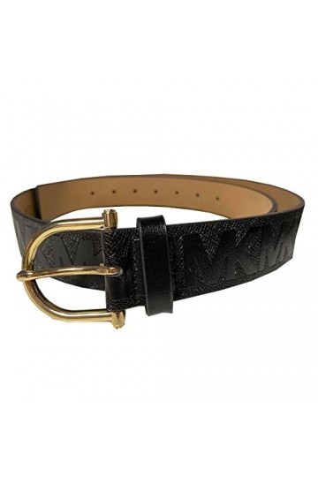 Michael Kors Women’s MK Signature Belt , Black, Small