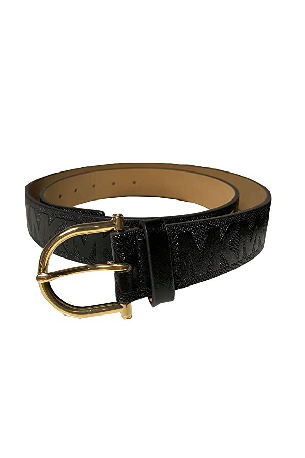 Michael Kors Women’s MK Signature Belt , Black, Small