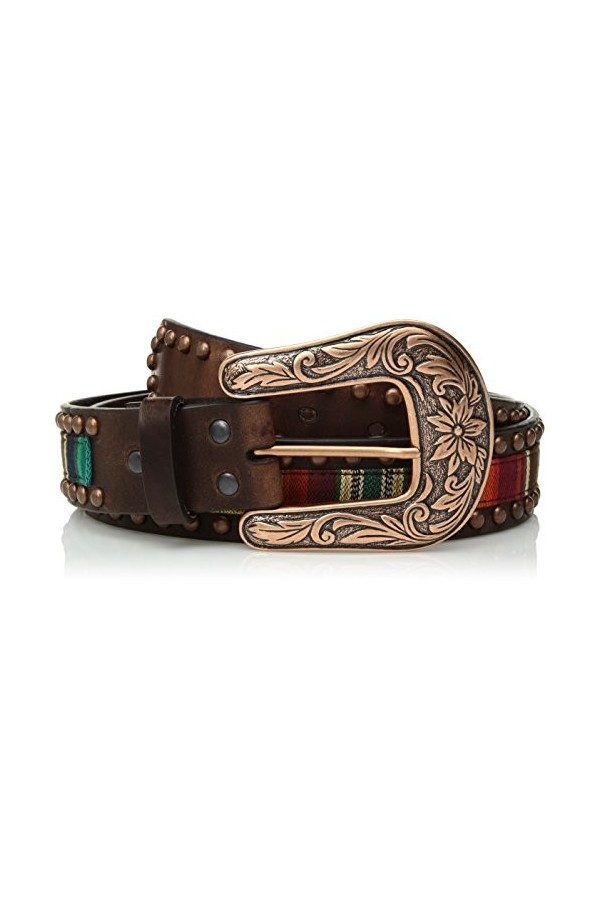 ARIAT Serape Center Ceinture à ongles en cuivre pour femme, Multicolore/Couleur, Small