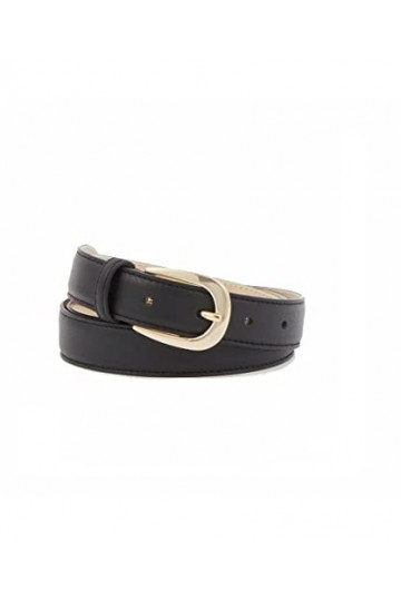 PIQUADRO CEINTURE FEMME 25 MM EN CUIR CIRCLE, Noir