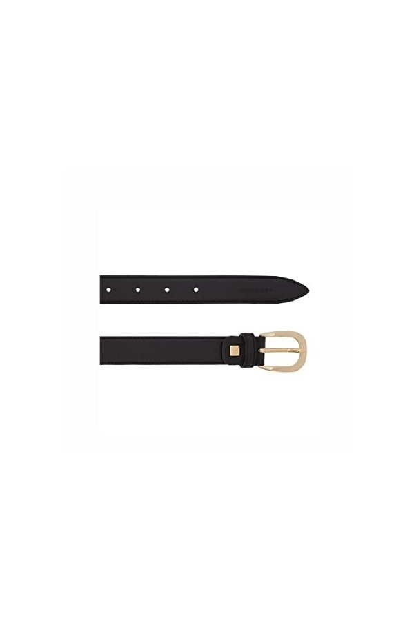 PIQUADRO CEINTURE FEMME 25 MM EN CUIR CIRCLE, Noir