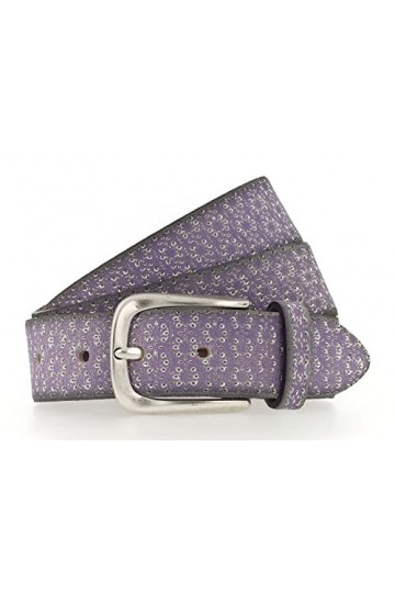 B.Belt Tessa Gold W85 Ceinture en cuir violet/argenté métallisé, Violet/argenté métallisé, taille unique