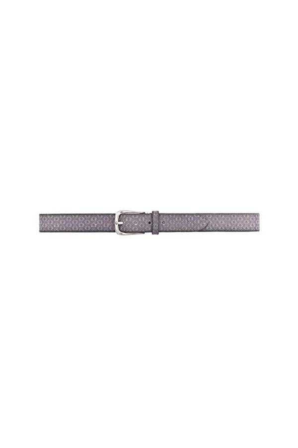 B.Belt Tessa Gold W85 Ceinture en cuir violet/argenté métallisé, Violet/argenté métallisé, taille unique