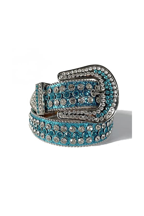 VIYASI Ceinture Femme, Cowgirl Bling Bling strassons Ceinture Ceinture cloutée for Femmes Hommes Cow-Boy Ceinture cloutée Be