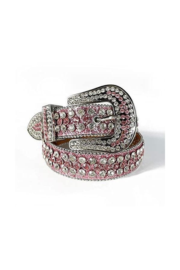 VIYASI Ceinture Femme, Cowgirl Bling Bling strassons Ceinture Ceinture cloutée for Femmes Hommes Cow-Boy Ceinture cloutée Be